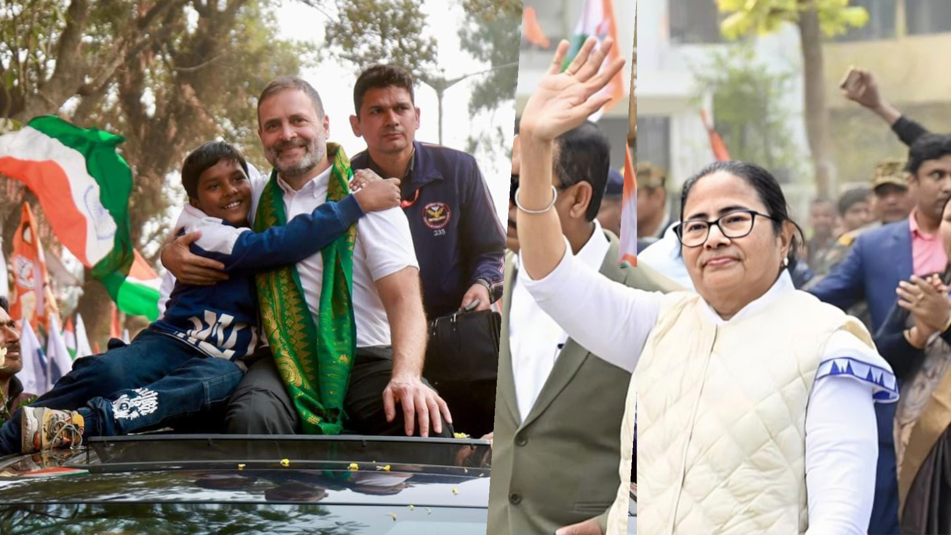 জোট নয়, প্রতিপক্ষ কংগ্রেস! রাহুলের ন্যায় যাত্রার দিনেই জনসভা কেন মমতার?